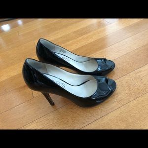 Michael Kors MK Black peeptoe heels - size 37